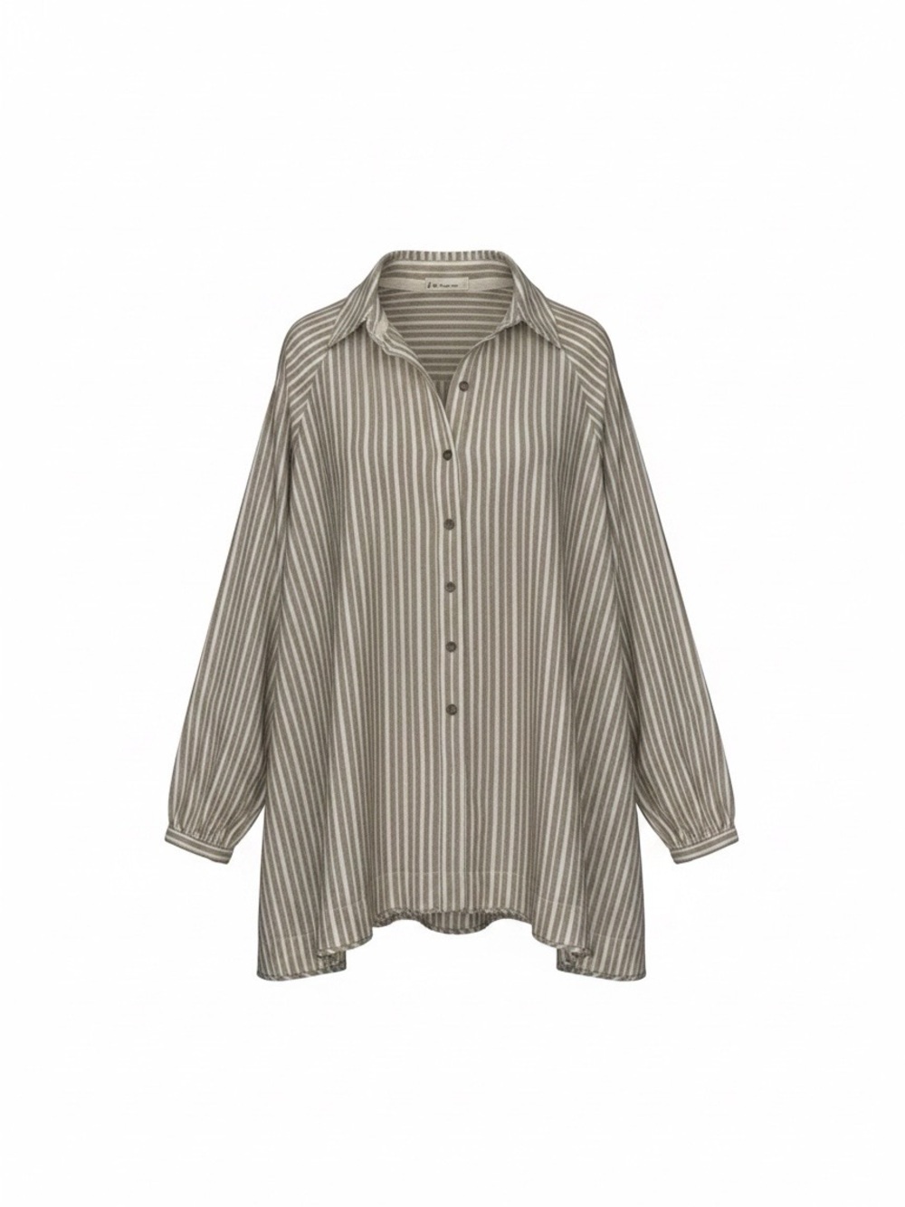 By Together Cream Striped Button Down